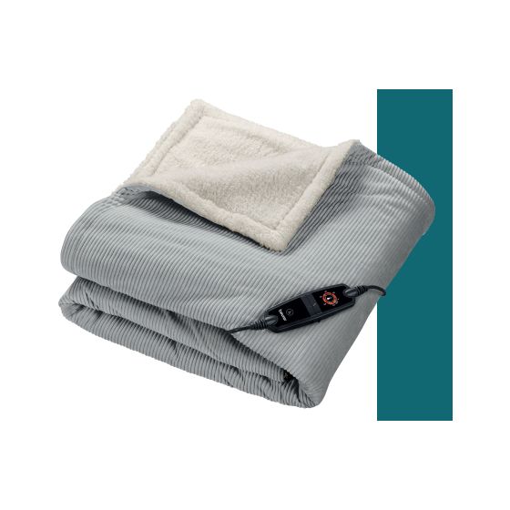 Beurer HD81 Cord Light Grey Green Planet Heizdecke 110 W  (Grün, Hellgrau) f&uuml;r 77,49 Euro
