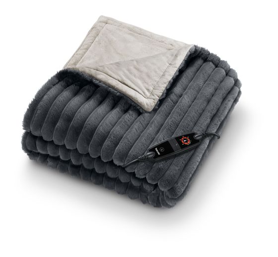 Beurer HD82 Stockholm Heizdecke (Hellblau, Dunkles Grau) f&uuml;r 69,99 Euro