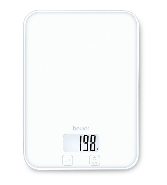 Beurer KS19 Pure White Elektronische Küchenwaage bis 5 kg Genauigkeit 1 g  (Weiß) f&uuml;r 13,99 Euro