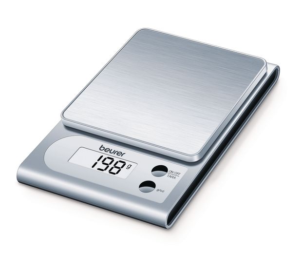 Beurer KS22 Elektronische Küchenwaage bis 3 kg Genauigkeit 1 g  (Silber) f&uuml;r 18,99 Euro