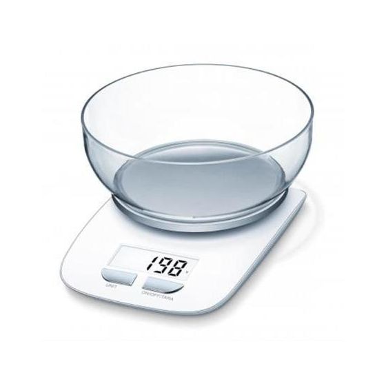 Beurer KS25ex Elektronische Küchenwaage bis 3 kg Genauigkeit 1 g  (Silber, Weiß) f&uuml;r 19,99 Euro