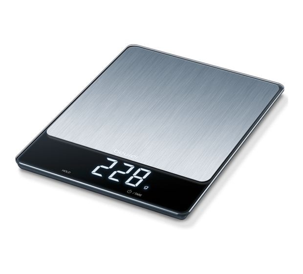 Beurer KS34 XL Elektronische Küchenwaage bis 15 kg  (Silber) f&uuml;r 24,99 Euro