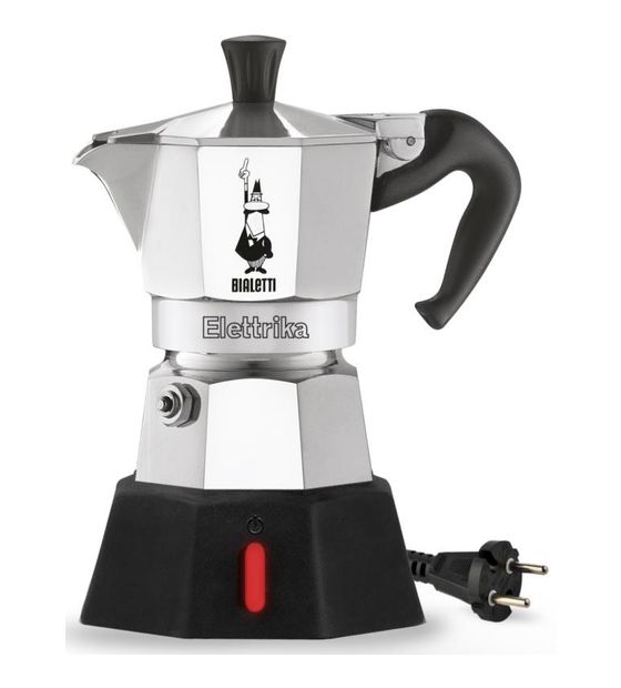 Bialetti Moka Elettrika 2 Tassen Filterkaffeemaschine 0,09 l  (Aluminium, Schwarz) f&uuml;r 48,49 Euro
