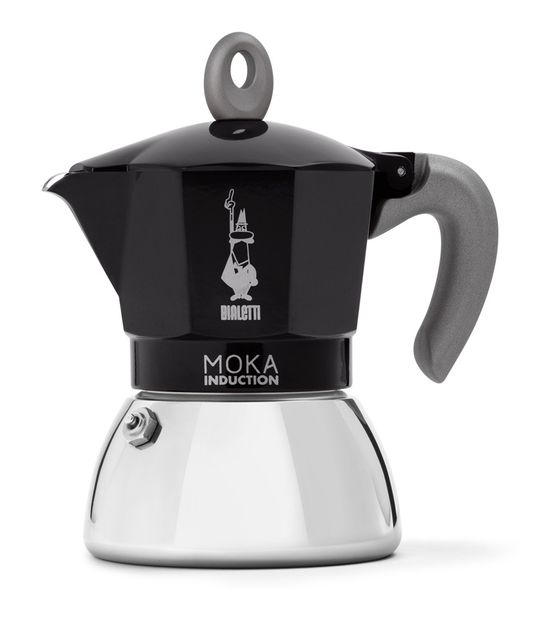 Bialetti Moka Induction Espressokocher 4 Tassen Filterkaffeemaschine  (Schwarz) f&uuml;r 40,99 Euro