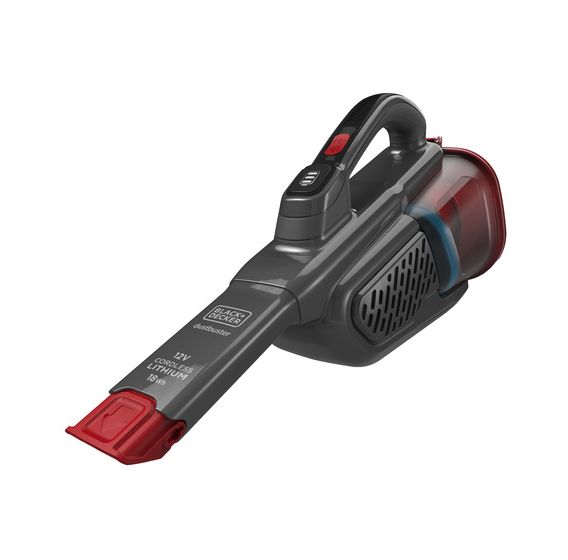 Black & Decker BHHV315B Dustbuster Handstaubsauger mit Staubbeutel bis 15 min Laufzeit 12 V  (Schwarz, Rot) f&uuml;r 63,99 Euro