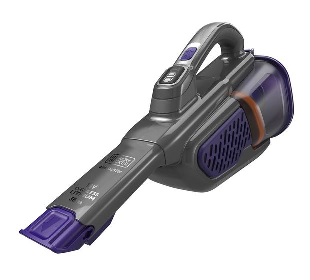 Black & Decker BHHV520BFP Dustbuster Handstaubsauger Beutellos bis 20 min Laufzeit 18 V  (Schwarz, Violett) f&uuml;r 99,99 Euro