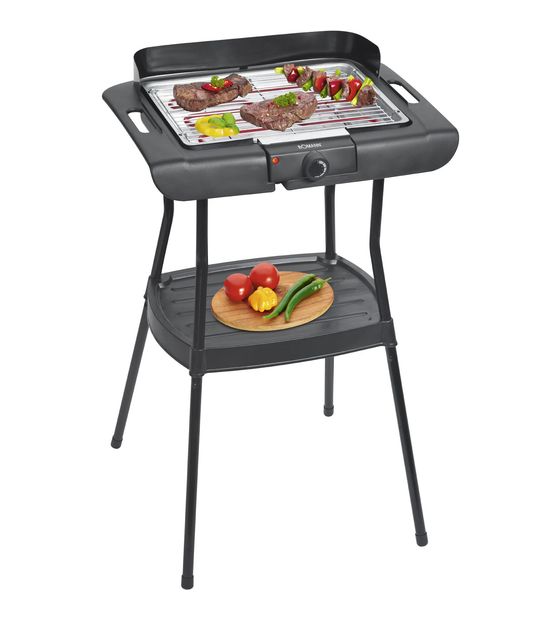 Bomann BQS2244CB BBQ Standgrill 2000 W mit 355 x 245 mm Fläche  (Schwarz) f&uuml;r 31,99 Euro