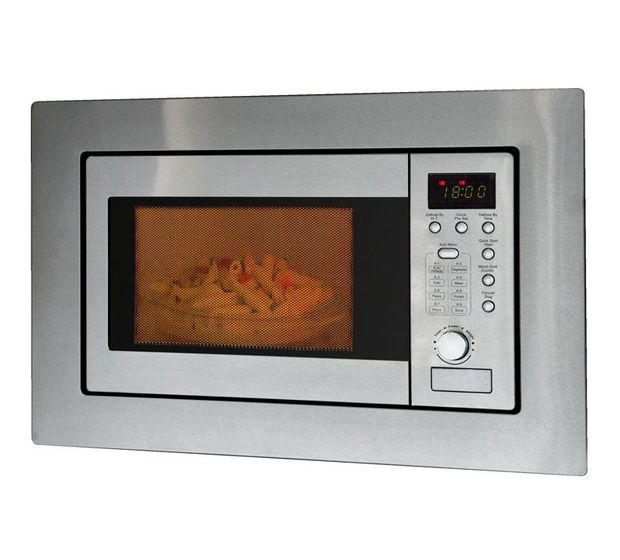 Bomann MWG2215EB Einbau-Mikrowelle 800 W Größe: klein 5 Stufen Grill (Edelstahl) f&uuml;r 155,99 Euro