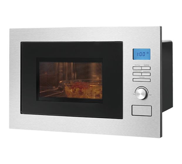 Bomann MWG3001HEB Einbau-Mikrowelle 900 W Größe: mittel 5 Stufen Grill (Edelstahl) f&uuml;r 186,99 Euro