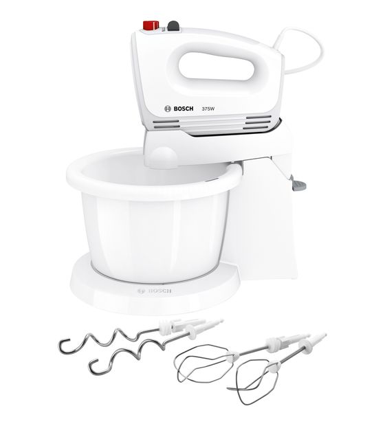 Bosch MFQ2600W CleverMixx Handmixer 375 W 4 Stufen  (Weiß) f&uuml;r 48,49 Euro