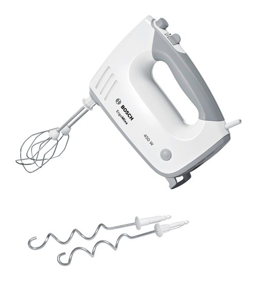 Bosch MFQ36400 ErgoMixx Handmixer 450 W 5 Stufen  (Grau, Weiß) f&uuml;r 42,99 Euro