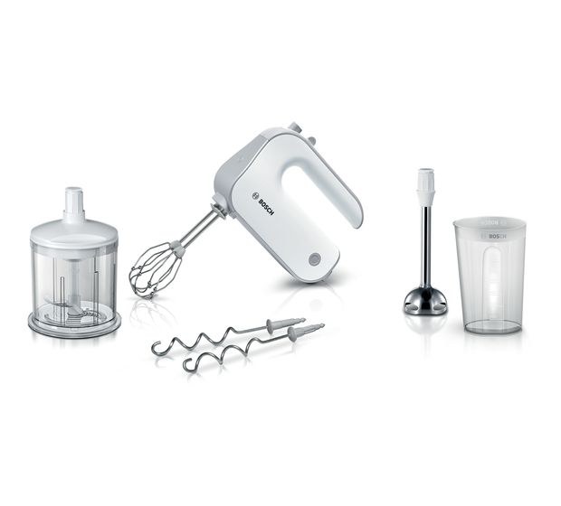 Bosch MFQ4080 Styline Handmixer 500 W 5 Stufen  (Silber, Weiß) f&uuml;r 75,99 Euro