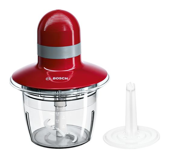 Bosch MMR08R2 Zerkleinerer 400 W 0,8 l Kunststoff Behälter  (Grau, Rot) f&uuml;r 32,99 Euro