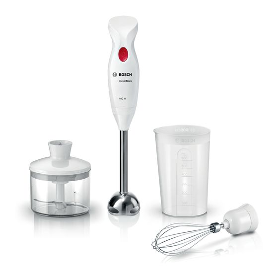 Bosch MSM24500 CleverMixx Stabmixer 400 W  (Rot, Weiß) f&uuml;r 48,49 Euro