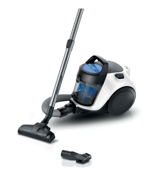 Bosch Serie 2 BGC05LW2 Bodenstaubsauger Beutellos 700 W Hygienefilter (Schwarz, Blau, Weiß) f&uuml;r 129,99 Euro