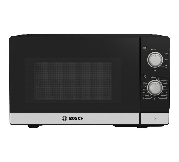 Bosch Serie 2 FFL020MS2 Freistehende Mikrowelle 800 W Größe: klein 5 Stufen  (Schwarz, Edelstahl) f&uuml;r 136,99 Euro