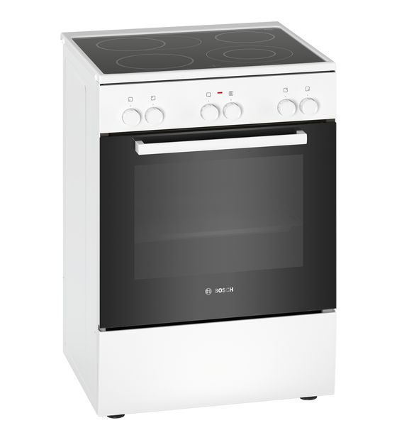 Bosch Serie 2 HKA090220 Freistehender Herd Elektro normal 7 Beheizungsarten mit Glaskeramik Kochfeld f&uuml;r 552,00 Euro