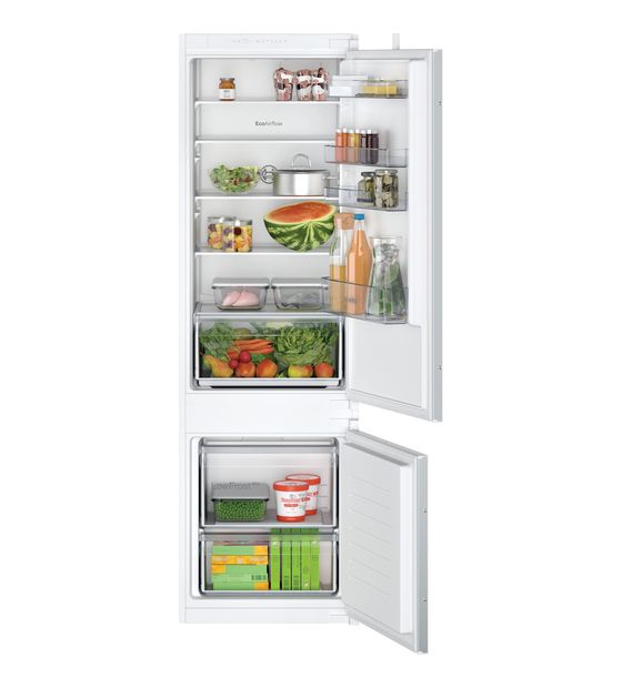 Bosch Serie 2 KIV87NSE0 200 l / 70 l 177,5 cm Einbau Kühl-/Gefrierkombination 216 kWh NoFrost f&uuml;r 580,00 Euro