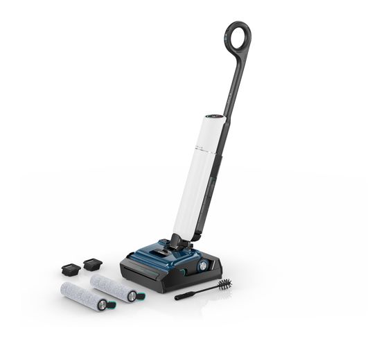 Bosch Serie 4 BHF41WE OneFlow Handstaubsauger Beutellos bis 40 min Laufzeit (Schwarz, Blau, Weiß) f&uuml;r 590,00 Euro