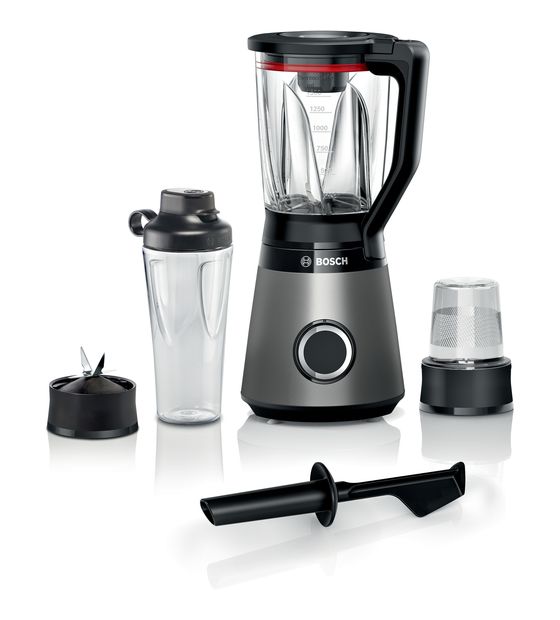 Bosch Serie 4 MMB4197S VitaPower 1,5 l Standmixer 2 Geschwindigkeiten 1200 W  (Stahl, Schwarz) f&uuml;r 164,99 Euro