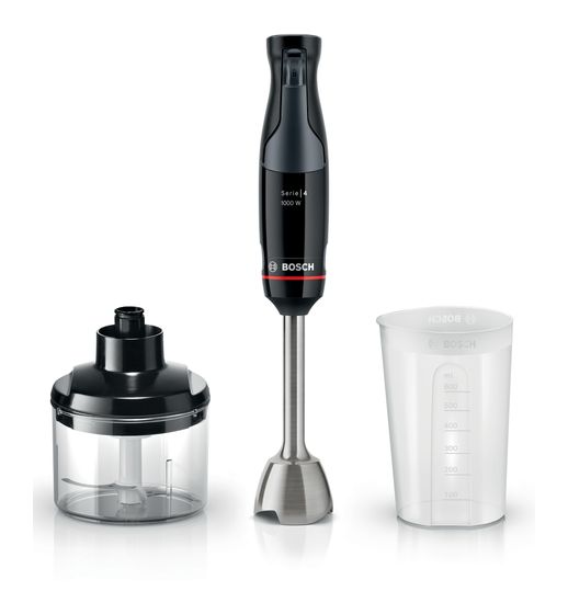 Bosch Serie 4 MSM4B620 ErgoMaster Stabmixer 1000 W 12 Stufen  (Schwarz) f&uuml;r 67,99 Euro