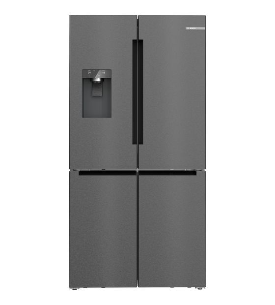 Bosch Serie 6 KFI96AXEA Side-by-Side Kühl-/ Gefrierkombination French Door 375 l / 199 l 327 kWh NoFrost 1830 mm x 905 mm  (Schwarz, Edelstahl) f&uuml;r 2.062,00 Euro