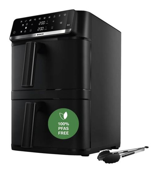 Bosch Serie 6 MAFD661B7 Doppel Heißluftfritteuse 12 l 2800 W  (Schwarz) f&uuml;r 274,99 Euro