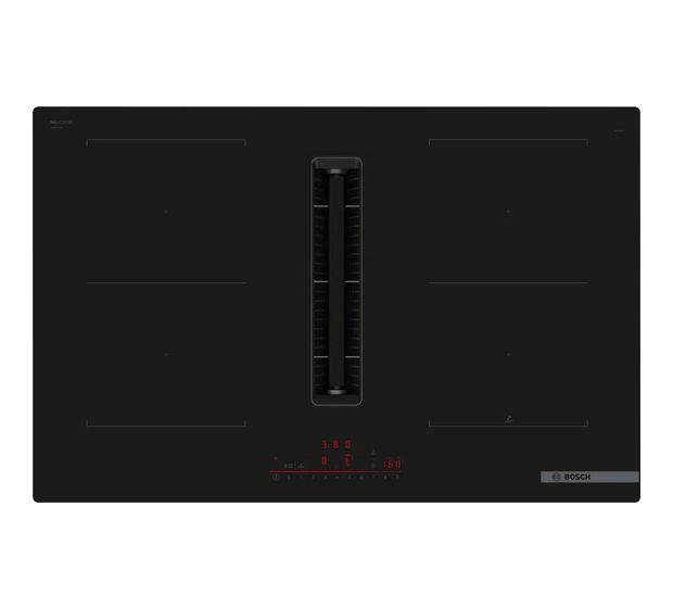 Bosch Serie 6 MKV80C1DP (HEZ9VRCR1 + PVQ811H26E ) autarkes 80 cm Induktions Kochfeld/Herdplatte 4 Zone(n) mit in­te­grier­tem Dunstabzug f&uuml;r 1.396,00 Euro