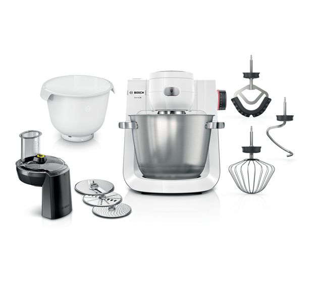 Bosch Serie 6 MUMS6EW23D 1600 W Küchenmaschine 5,5 l (Schwarz, Edelstahl, Weiß) f&uuml;r 468,00 Euro