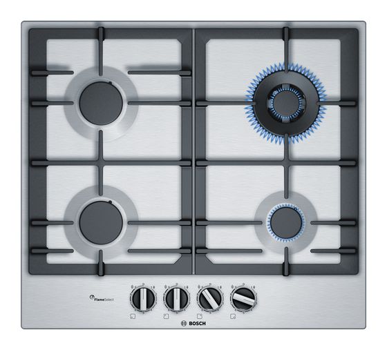 Bosch Serie 6 PCH6A5C90D autarkes 60cm Gaskochfeld Kochfeld/Herdplatte 4 Zone(n) f&uuml;r 438,00 Euro