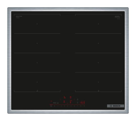 Bosch Serie 6 PXX645HC1E autarkes 60 cm Induktions Kochfeld/Herdplatte 4 Zone(n) f&uuml;r 615,00 Euro