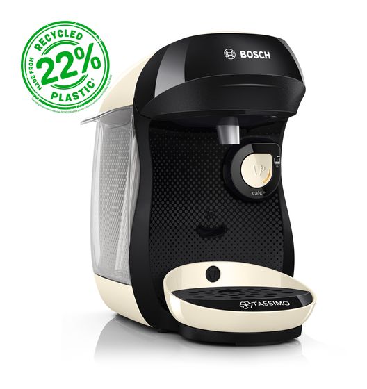 Bosch TAS107E Tassimo Happy friendly Kaffeekapsel Maschine  (Beige, Schwarz) f&uuml;r 36,99 Euro