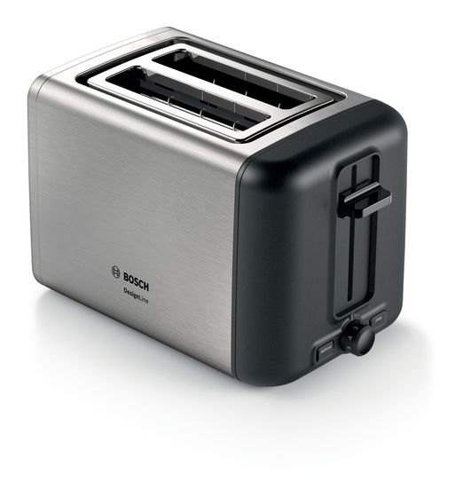 Bosch TAT3P420DE DesignLine Toaster 970 W 2 Scheibe(n)  (Schwarz, Silber) f&uuml;r 39,49 Euro
