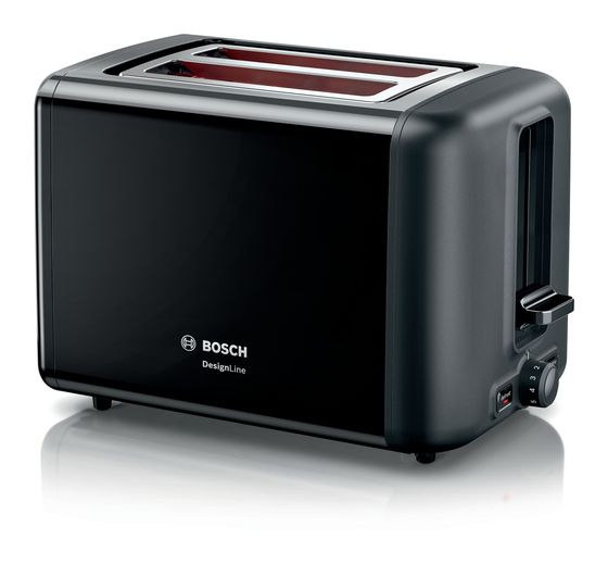 Bosch TAT3P423DE DesignLine Toaster 970 W 2 Scheibe(n)  (Schwarz) f&uuml;r 39,99 Euro