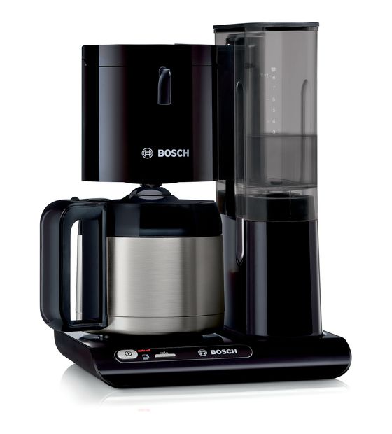 Bosch TKA8A053 Styline 8 Tassen Thermo Filterkaffeemaschine 1,1 l  (Schwarz) f&uuml;r 87,49 Euro