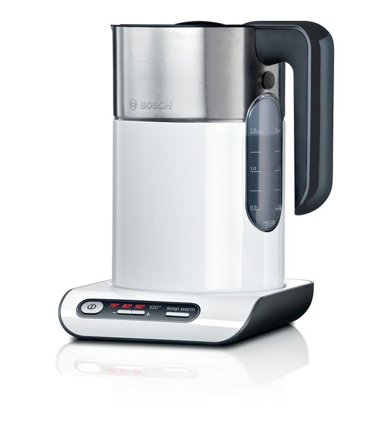 Bosch TWK8611P Styline 1,5 l Wasserkocher 2400 W (Anthrazit, Edelstahl, Weiß) f&uuml;r 62,99 Euro