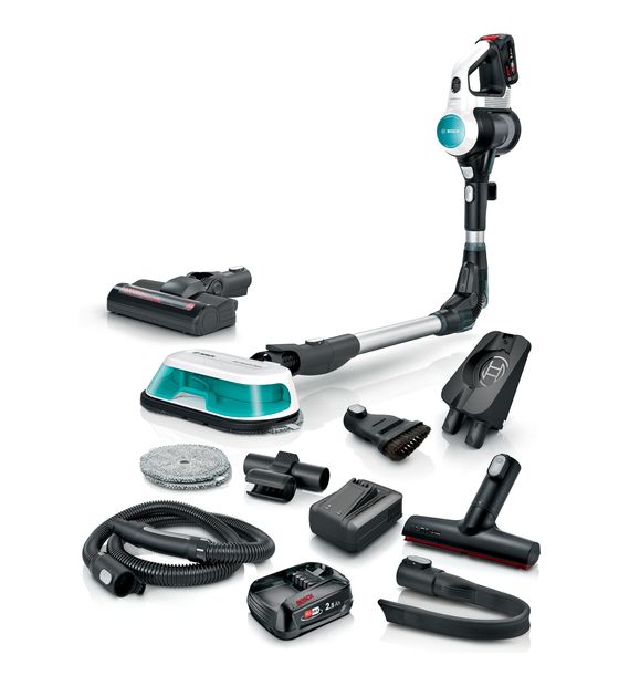 Bosch Unlimited 7 BSS712XHYG ProHygienic Aqua Handstaubsauger Beutellos bis 35 min Laufzeit 18 V HEPA (Aqua-Farbe, Schwarz, Silber, Weiß) f&uuml;r 603,00 Euro