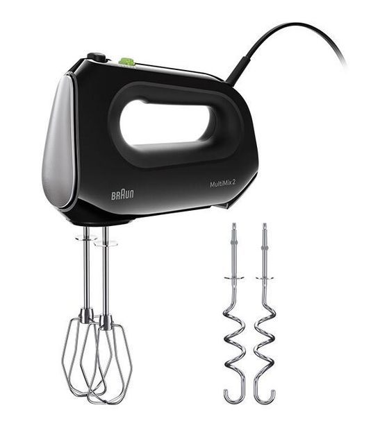 Braun HM2110BK MultiMix 2 Handmixer 500 W 4 Stufen  (Schwarz) f&uuml;r 39,49 Euro