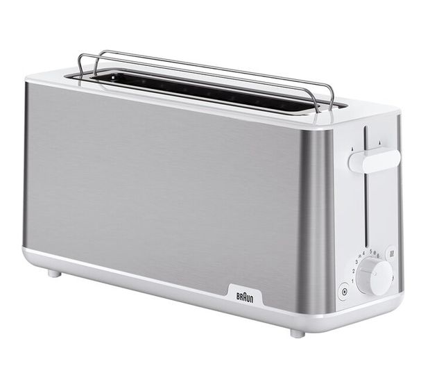 Braun HT1610 PurShine Toaster 1030 W 8 Stufen  (Edelstahl, Weiß) f&uuml;r 47,99 Euro