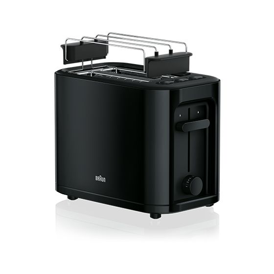 Braun HT3010 PurEase Toaster 1000 W 2 Scheibe(n) 7 Stufen  (Schwarz) f&uuml;r 39,99 Euro