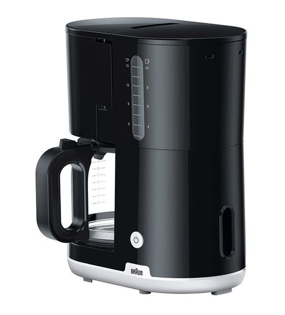 Braun KF1100 10 Tassen Filterkaffeemaschine  (Schwarz, Weiß) f&uuml;r 43,49 Euro