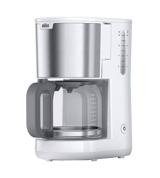 Braun KF1500 PureShine 10 Tassen Filterkaffeemaschine  (Weiß) f&uuml;r 39,99 Euro