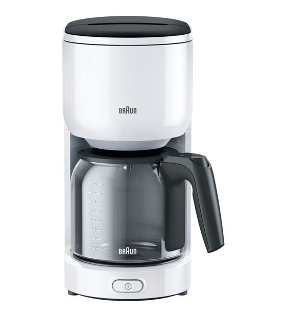 Braun KF3120 PurEase 10 Tassen Filterkaffeemaschine  (Weiß) f&uuml;r 52,49 Euro