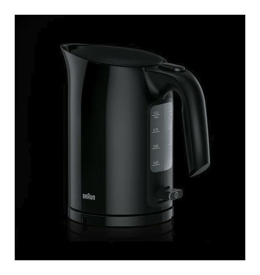 Braun WK3110 PurEase 1,7 l Wasserkocher 3000 W  (Schwarz) f&uuml;r 43,49 Euro