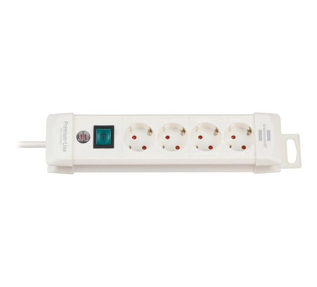 Brennenstuhl Premium-Line Steckdosenleiste 4-fach 1,8 m  (Weiß) f&uuml;r 14,99 Euro