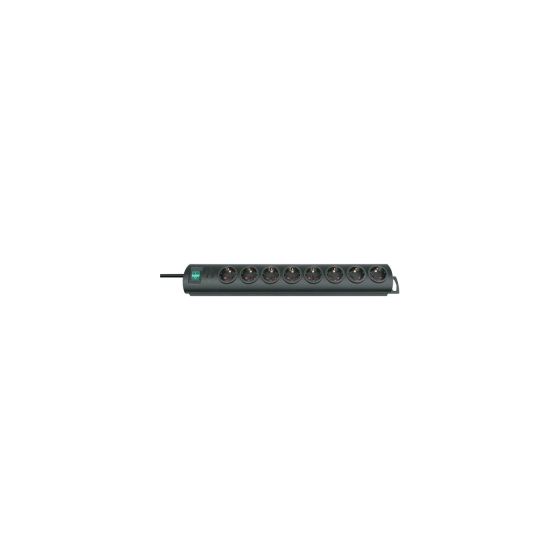 Brennenstuhl Primera-Line Steckdosenleiste 8-fach 2 m  (Schwarz) f&uuml;r 16,99 Euro