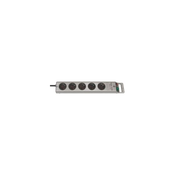 Brennenstuhl Super-Solid Steckdosenleiste 5-fach 2,5 m  (Silber) f&uuml;r 17,99 Euro