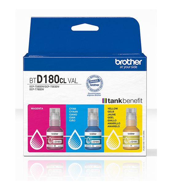 Brother BTD180CLVAL originale Druckerpatronen Cyan, Magenta, Gelb f&uuml;r 19,99 Euro