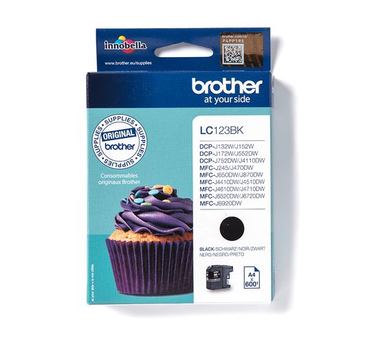 Brother LC-123BK originale Druckerpatronen Schwarz 600 Seiten f&uuml;r 26,99 Euro