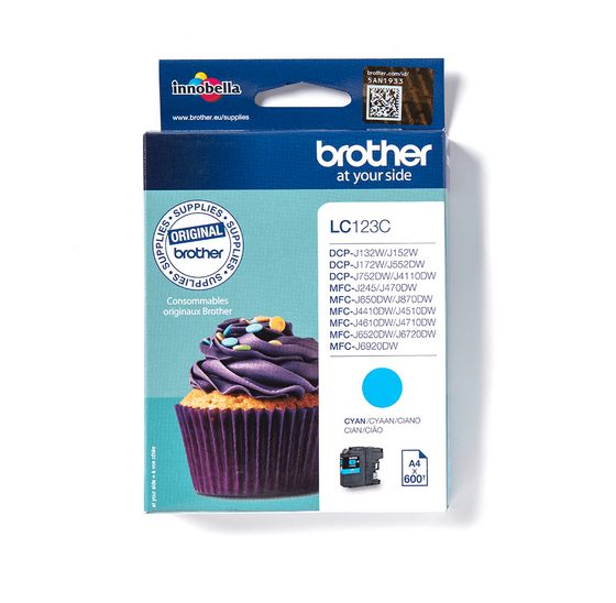 Brother LC-123C originale Druckerpatronen Cyan f&uuml;r 19,49 Euro